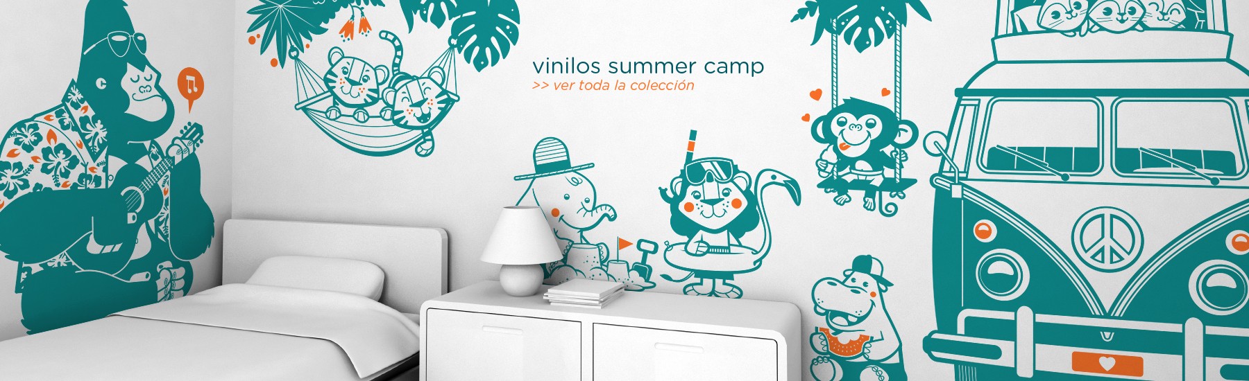 vinilos animales summer camp