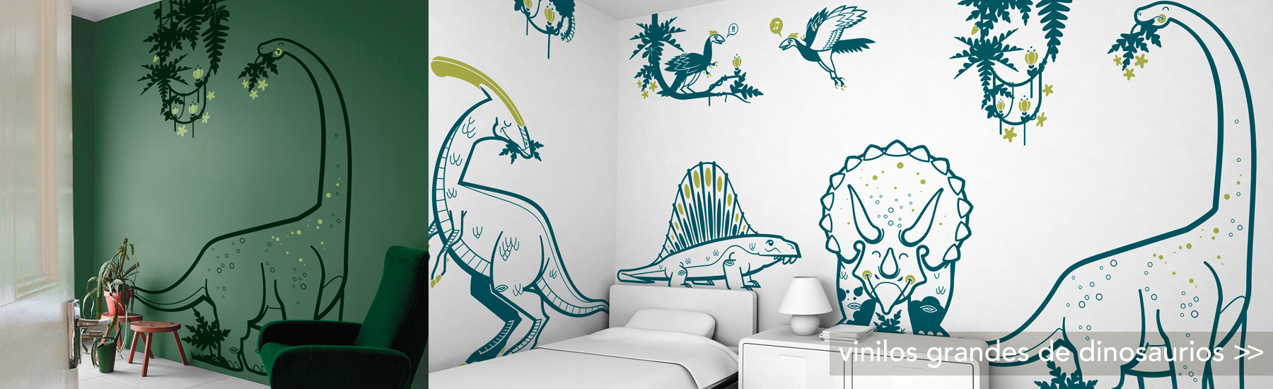 vinilos grandes de dinosaurios XXL, decoración de pared infantil