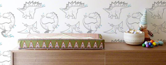 DÉCORATION DE CHAMBRE THÈME DINOSAURE PAR E-GLUE DESIGN