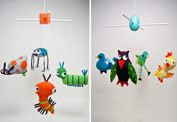 KRISTIN LOFFER THEISS // crawling critters & flights of fancy mobiles