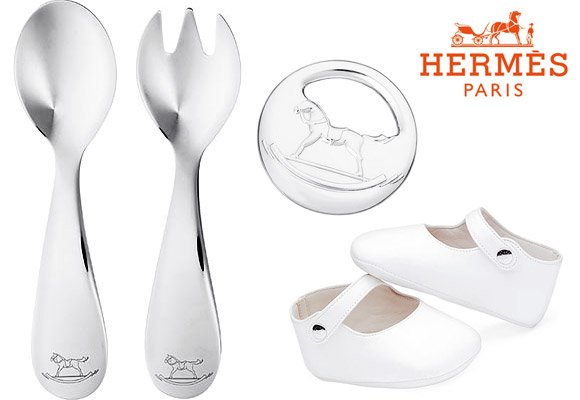 HERMÈS // luxury baby birth gifts