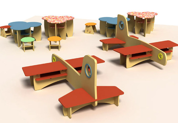 GREENPLAY by SKYLINE DESIGN // green furniture for kids environments