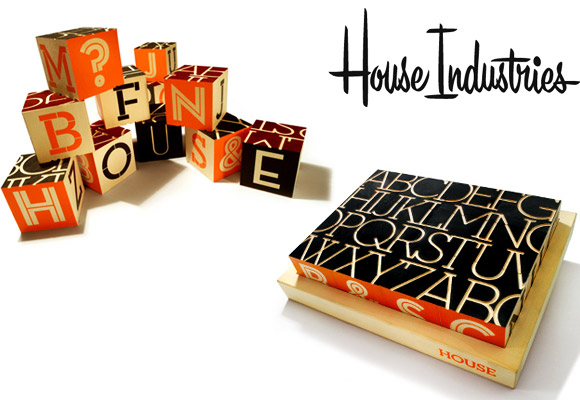 HOUSE INDUSTRIES // neutraface slab alphabet blocks