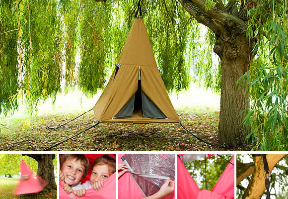 TREEPEE // tree-house tent for kids