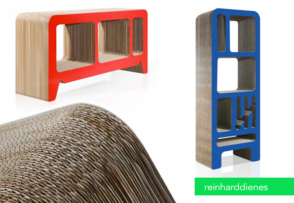 sideboard georgia REINHARD DIENES // red sideboard georgia & blue bookshelf dickens