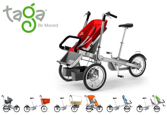 TAGA // carrier bicycle & luxury baby stroller at a time