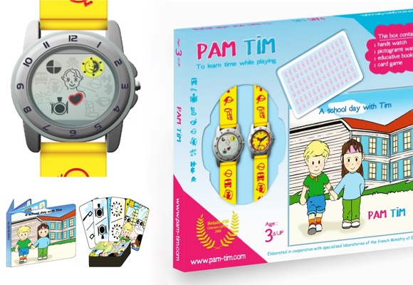 PAM TIM // unique time-learning picto watch for kids