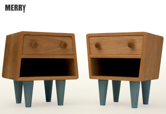 PAUL HEREDIA & ALFONSO MERRY for MERRY STUDIO // socks bedside tables