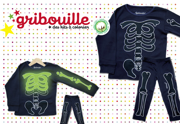 GRIBOUILLE // pyjama skeleton kit
