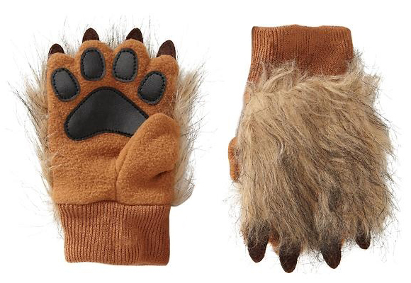 wolf gloves for kids