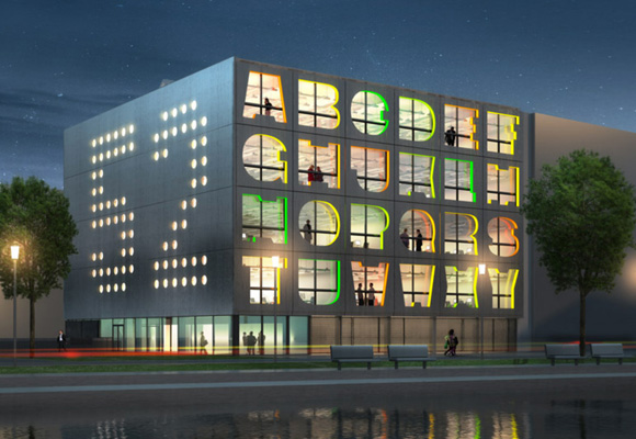 alphabet building by MVRDV