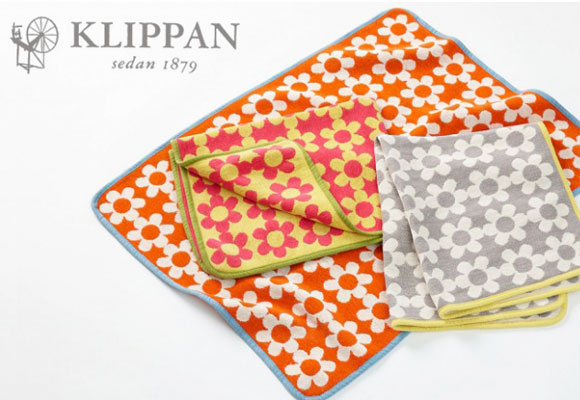 Organic cotton baby blankets, Flower Power, by Klippan