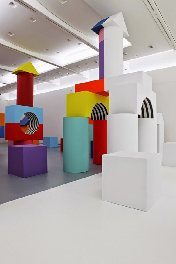Children's playground for the Madre Museum by Daniel Buren and Patrick Bouchain