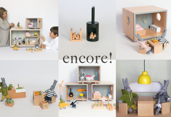 Juguetes eco diseñados Encore ! por Nina y Lionel ASTRUC